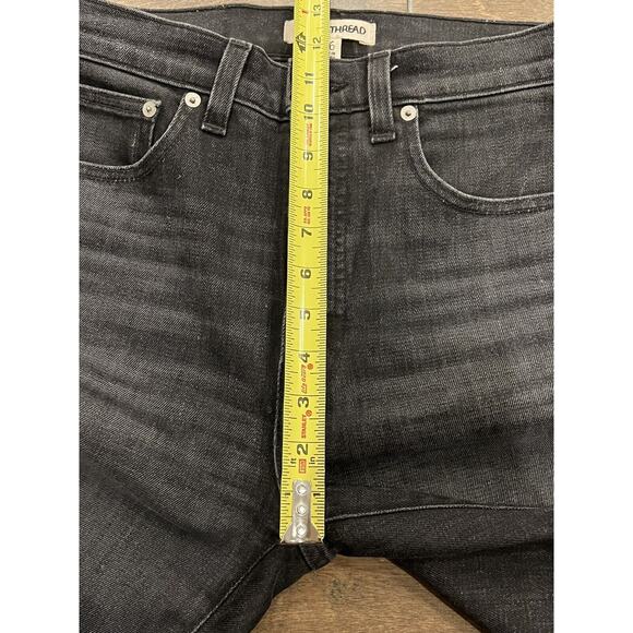 Rivet & Thread Womens Black Stretch High Rise Jeans Size 26 Made In USA Madewell - Picture 9 of 10